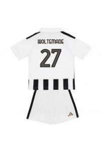 Juventus Nick Woltemade #27 Jalkapallovaatteet Lasten Kotipeliasu 2026-27 Lyhythihainen (+ Lyhyet housut)